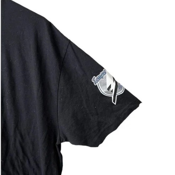 Tampa Bay Lightning 2022 Reverse Retro Black Flame Tee MEN'S AUTHENTIC - XL - Picture 3 of 4